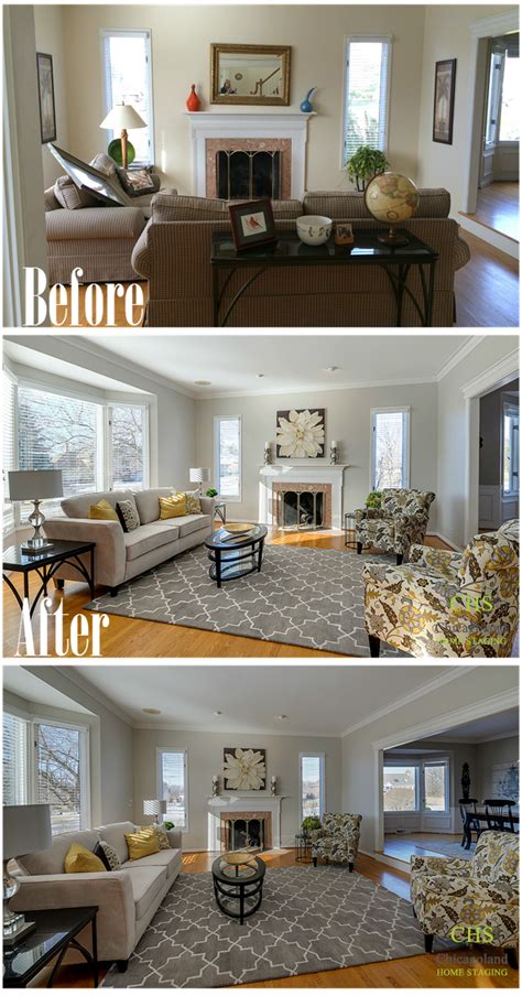 Home Staging Before And After Photos From West Chicago Chicagoland