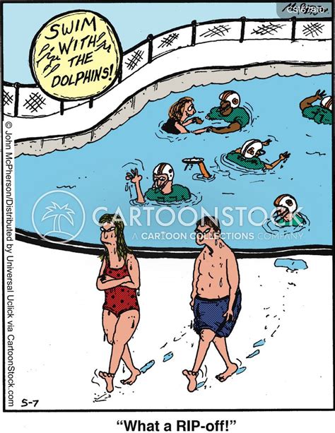 Swim With Dolphins Cartoons And Comics Funny Pictures From Cartoonstock