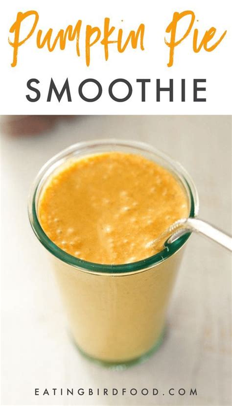 This Creamy Pumpkin Pie Smoothie Requires Only Six Ingredients And