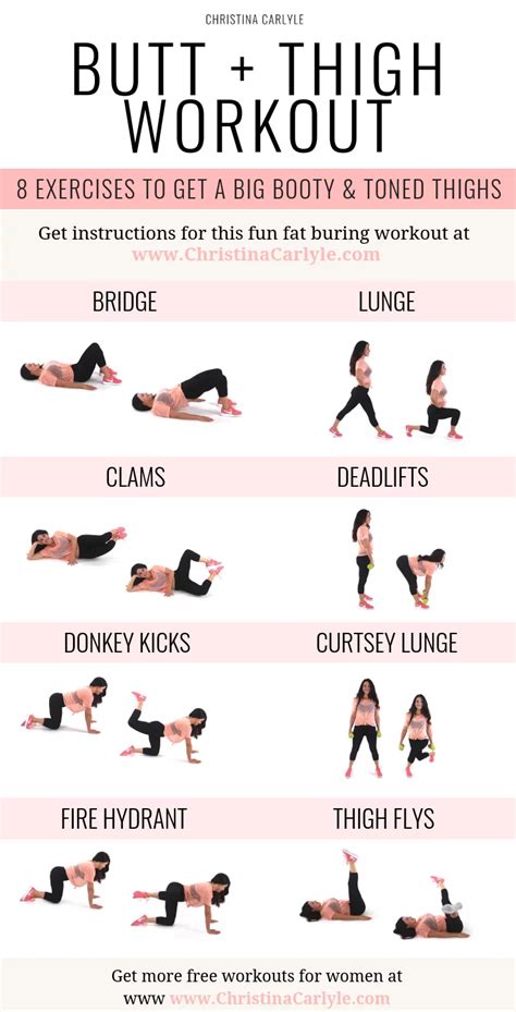 Easy Butt And Thigh Workout For A Bigger Butt And Toned Thighs Cimonds