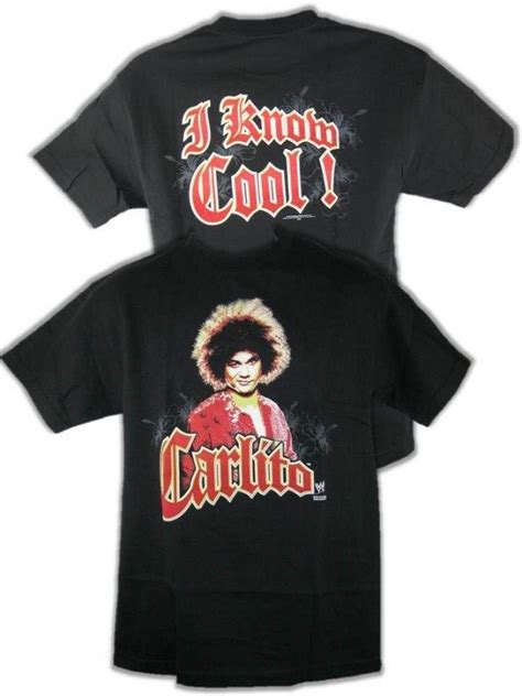 Carlito 2004 wwe chrystal rc 117 italy wrestling crystal wwc carly colon rookie*. Carlito I Know Cool WWE Mens Black T-shirt | Shirts, T ...