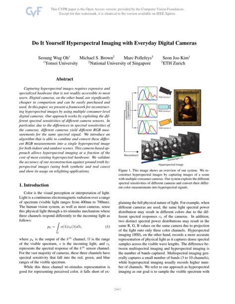 Do It Yourself Hyperspectral Imaging With Everyday Digital Cameras