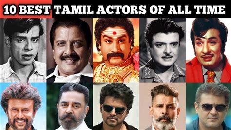 Top 10 Best Tamil Actors Of All Time Rajinikanth Kamal Hassan