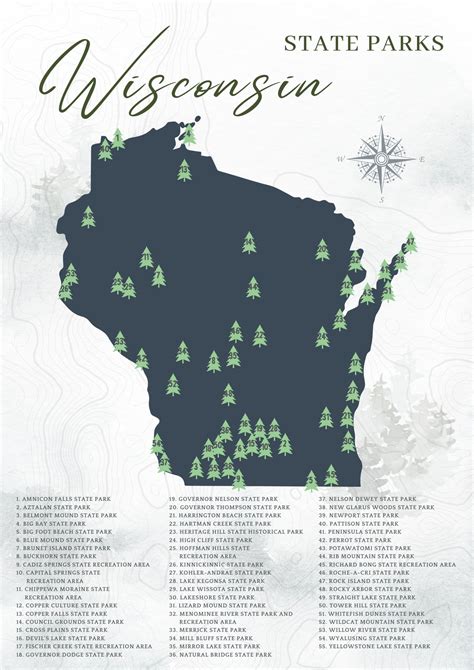 Wisconsin State Park Map The Ultimate Wi Parks List