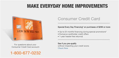 The home depot consumer credit card does not have an annual fee. www.homedepot.com/c/Credit_Center - Payment Guide For Home Depot Credit Card Bill Online