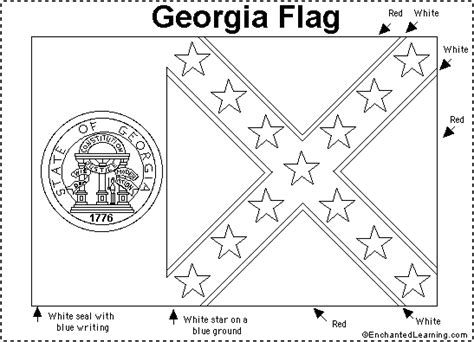 Georgias Old Flag 1956 2001 Printout