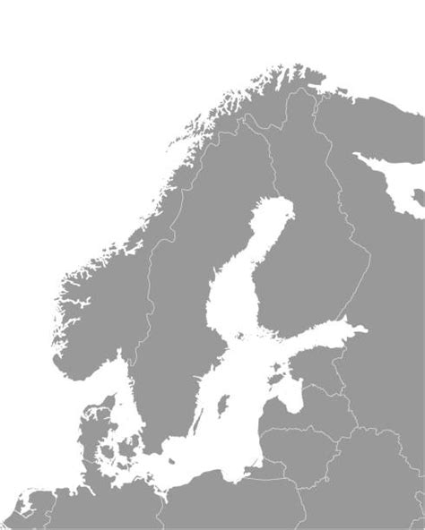 Scandinavian Peninsula Map Illustrations Royalty Free Vector Graphics