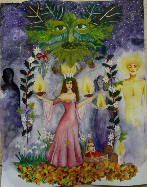 Blessed Yule By Booki On Deviantart Yule Pagan Christmas Winter Solstice