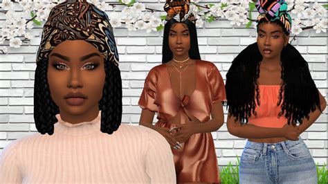 Head Wrap Beauty Look Book The Sims 4 Create A Sim Youtube