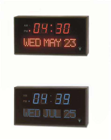 Electronic Led Digital Wall Calendar Clock With Dim Function China