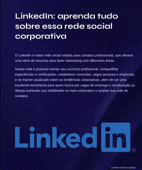 Linkedin Aprenda Tudo Sobre Essa Rede Social Corporativa Anna Luisa