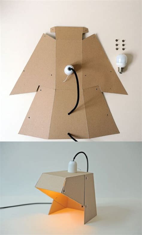 Simple Diy Lamp Cardboard Design Diy Lamp Diy Cardboard