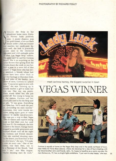 1991 August Playboy Corinna Harney Centerfold California Blondes