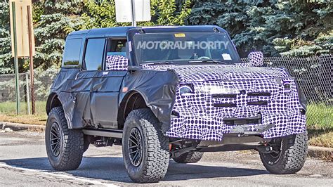 2021 Ford Bronco Raptor Or Warthog Spy Shots Baja Blitzing Bronco