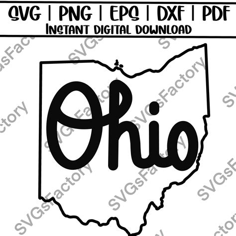 Script Ohio Svg And Png Digital Download Etsy Blog Graphics