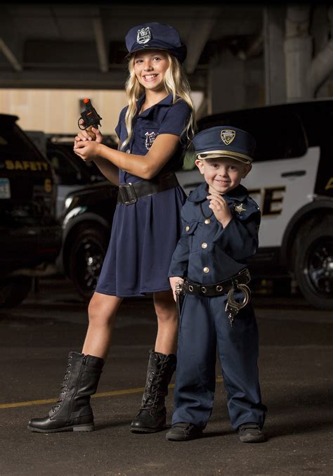 Deluxe Police Officer Costume For Kids