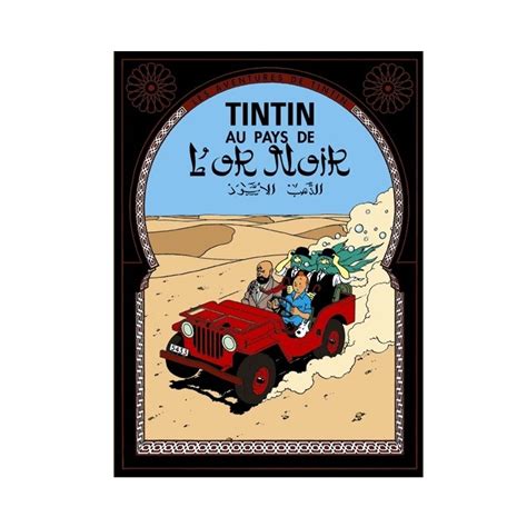 Postcard Tintin Album Land Of Black Gold 30083 10x15cm