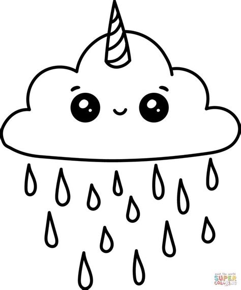 Coloring pages food draw so cute pandacorn virging info. Cloud Coloring Page Cute Clouds Coloring Page Royalty Free ...