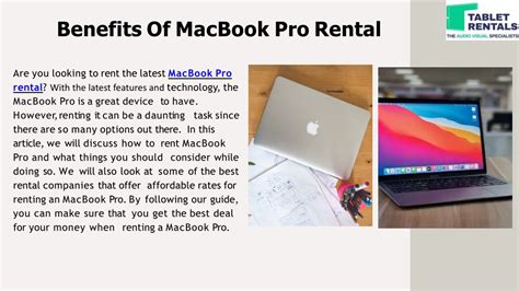 Ppt Benefits Of Macbook Pro Rental Powerpoint Presentation Free