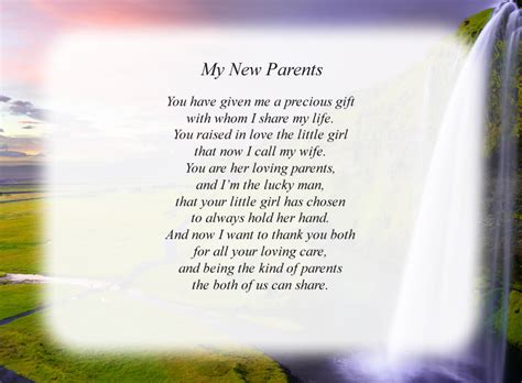 My New Parents Free Parent Poems