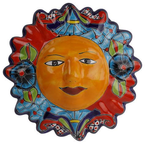 Shop with confidence on ebay! Talavera Colorful Ceramic Outdoor Wall sun - Eclectic ...
