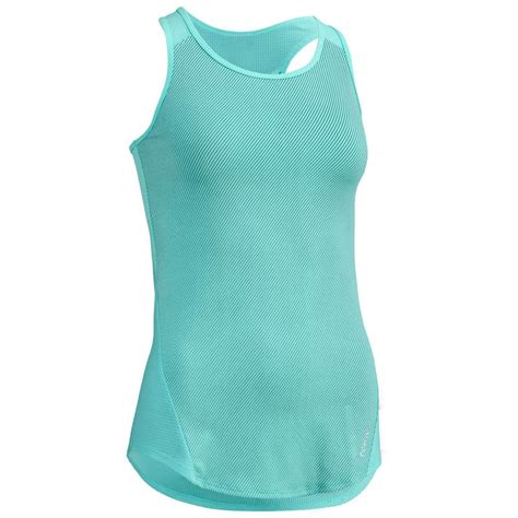 Domyos 120 Women S Cardio Fitness Tank Top Blue Turquoise