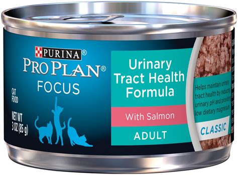 I bought a couple cans of the friskies urinary health food and gave it to them tonight for dinner. Purina Pro Plan Focus Urinary Tract Health Salmon Recipe ...