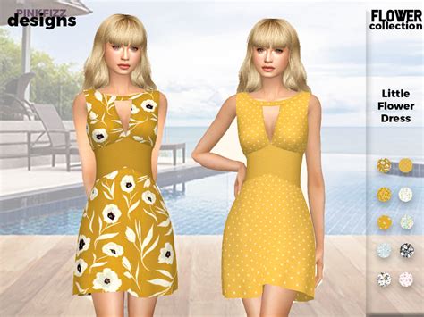The Sims Resource Little Yellow Dress