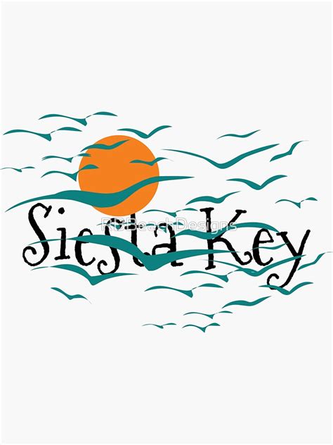 Siesta Key Florida Sticker By Rbbeachdesigns Redbubble