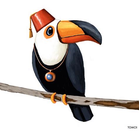 Toucan Character By Tom Cii On Deviantart Black And White Birds Red
