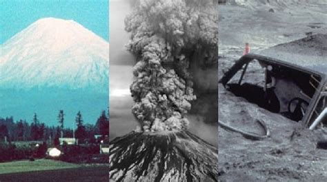Mount St Helens Before During And Aftermath