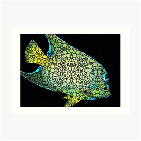 Tropical Fish Art 8 Abstract Mosaic By Sharon Cummings Art Print By