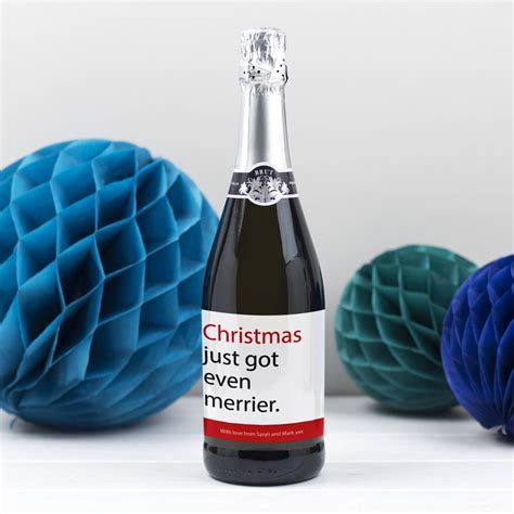 Personalised Prosecco For Christmas By Novello
