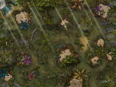 Jungle Forest Map Inkarnate Create Fantasy Maps Online