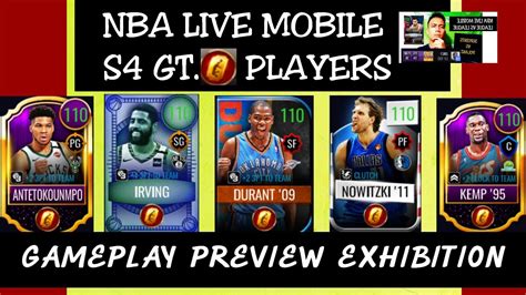 Nba Live Mobile Golden Ticket Players Gameplay Preview Exhibition Ep13 Youtube