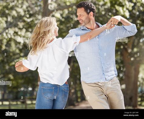 Loving Young Couple Having Romantic Moment While Sharing A Dance And Spending Together In The