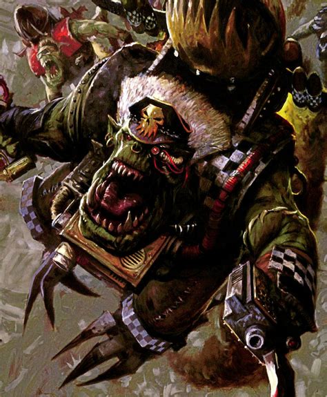 Zagstruk Orks Art By Karl Kopinski Warhammer 40k Artwork