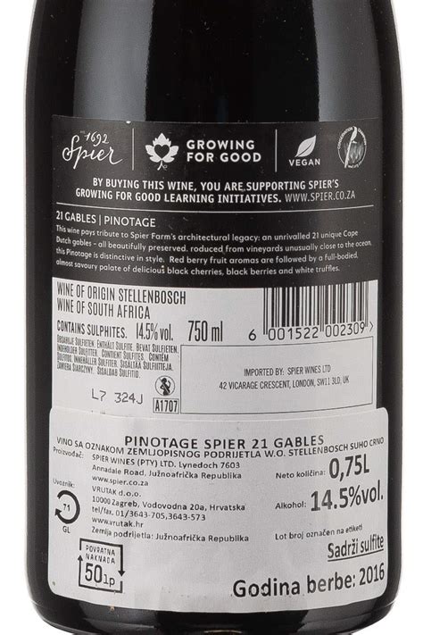 Vrutak Pinotage 21 Gables 075l Spier Zp Suho 2018 61