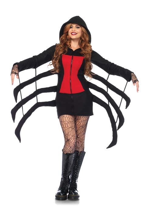 A spider is not a typical farm animal, but i had to include in this section in honor of charlotte's web. Leg Avenue 85558 Cozy Black Widow Spider Costume Dress Up #Halloween | Black widow costume ...