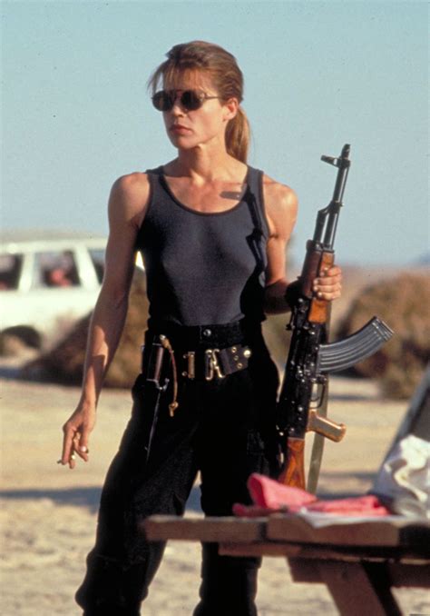 Linda Hamilton In Terminator 2 Judgment Day 1991 Movie Image Blacren