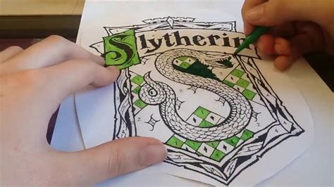 Hogwarts Slytherin Logo Time Lapse Youtube