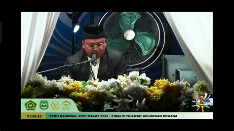 Juara Tilawah Dewasa Muhammad Mas Ud Stqh Xxvi Malut Utusan Jawa