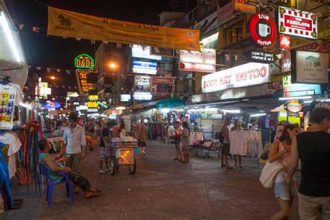 Khao San Road In Bangkok Thailand Editorial Stock Image Image Of Thai Tourism 43415884
