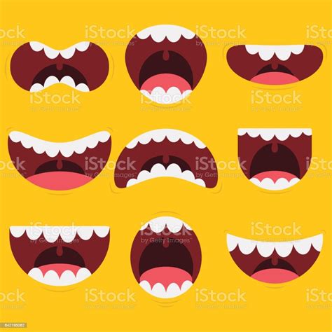 Funny Mouth Collection Stock Illustration Download Image Now Istock