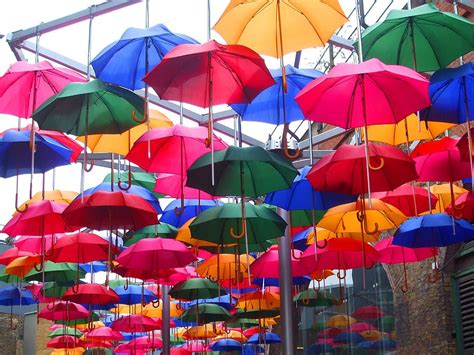 Hd Wallpaper Screens Umbrellas Colored Umbrellas Artwork Multi