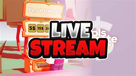 pls donate giveaway giving free robux live to viewers pls donate live roblox giveaway 💰💰💰💰💰