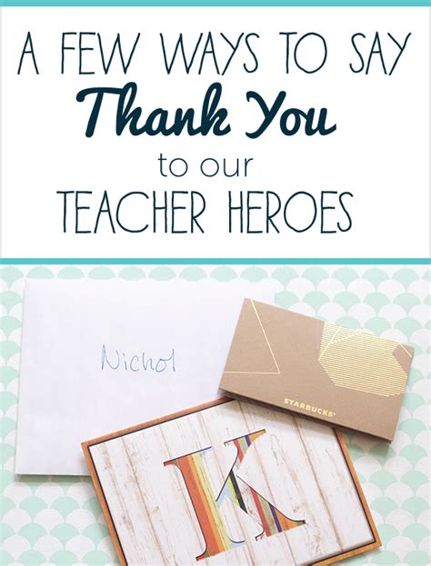 Thank You Letter For Teacher Appreciation
