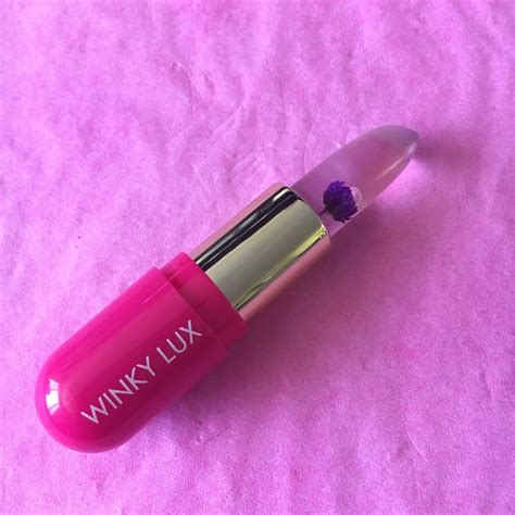 the beauty of life on wednesdays we wear pink winky lux flower lip balm in pink