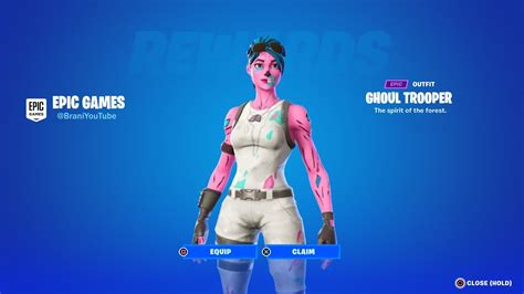 how to get pink ghoul trooper skin in fortnite youtube