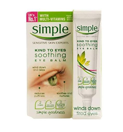 Simple Kind To Eyes Soothing Eye Balm For Tired Eyes 15 Ml 05 Oz
